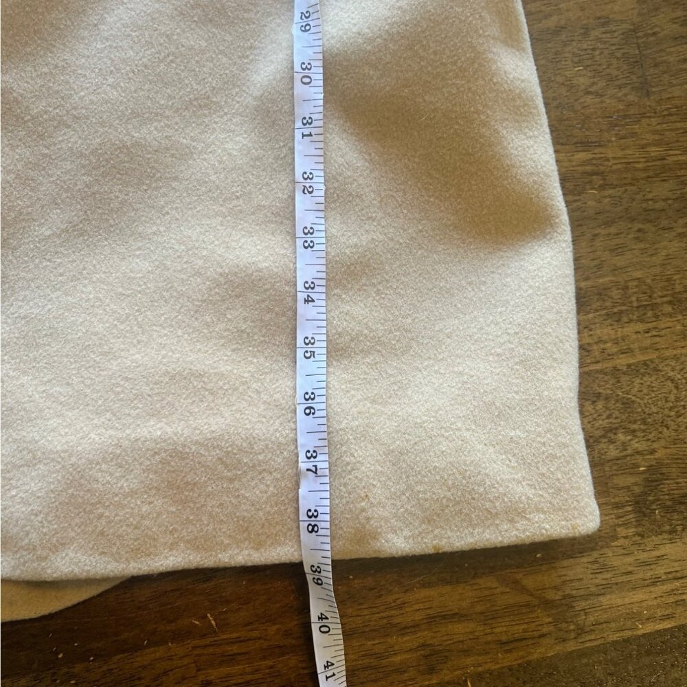 Vintage Hochschild Kohn Camel Fur Collar Swing Coat Overcoat Cape Retro 50s 60s - Picture 14 of 14